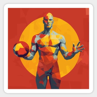 pool gladiators, waterpolo wallart v7 Sticker